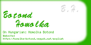 botond homolka business card